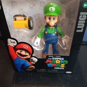 Super Mario Bros. Luigi Action Figure with Yellow Accessory